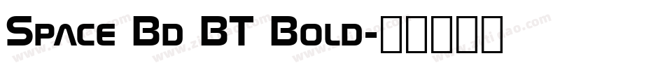 Space Bd BT Bold字体转换